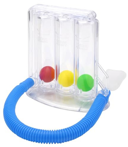 VOSSOT 3-Kammer-Atemtrainer System Atemtrainer Lungentrainer, Kammer Atemübungsgerät für Lungenfunktion und Sprachtherapie Atemtrainer für Logopädie Ergotherapie Lungetrainer Atemtraining