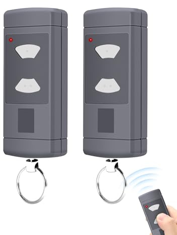 2pcs Fernbedienung für HS2-40, HS4-40, HSE2-40, HSE4-40, HSM2-40, HSM4-40, 40,685 MHz, 4 Kanäle, Garagentoröffner Handsender