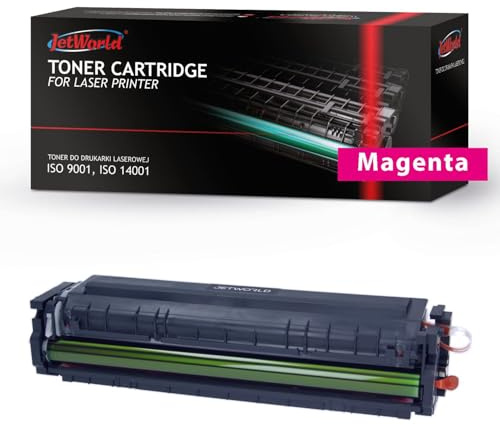 JetWorld Toner Ersatz HP 203X CF543X Magenta für Color LaserJet Pro M254dw, M254nw, MFP M280nw, MFP M281fdn, MFP M281fdw 2500 Seiten je Tonerkartusche, Hochwertiger Druck