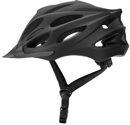 Fahrradhelm für Herren Damen Verstellbar Stadthelm mit Abnehmbarer Visier Innenfutter Cityhelm Leicht Rennradhelm Mountainbike MTB Helm für Erwachsene