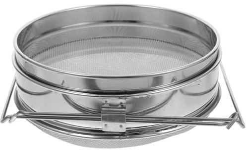 OFFSCH Edelstahl Honigsieb Doppelsieb Für Honigfilter Sieb Mit Zweilagigem Netzdesign Hocheffiziente Filtration