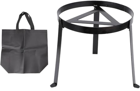 Fire Grill, Treppiede da Campeggio per re con la Borsa da Trasporto, Adotta un Design Unico con Gambe Pieghevoli, può Ospitare Pentole e Padelle, Padelle, per Eventuali