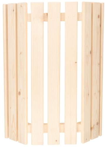 KITCHENKARATLY Pantalla de Lámpara para Sauna de Madera de Pino Finlandés Protector Antiexplosión Decorativo Accesorio Estable y Fácil de Instalar para Ambientes Cálidos y Acogedores