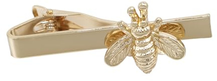 Yierda Novelty Bee Tie Clip for Men Unique Insect Gold Tie Bar Neckties for Regular Party Anniversary Cool Tie Pin Jewelry