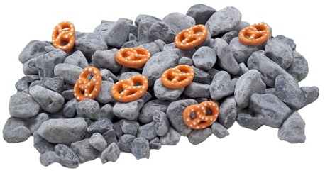 Tischdeko Oktoberfest Streudeko Brezel Steine Grau Deko Party Natur Landhaus 880g