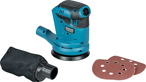 GERMANIA Plattform Akku-Exzenterschleifer 20 V mit 125 mm Schleifpapier & Staubabsaugung (ohne Akku & ohne Ladegerät)