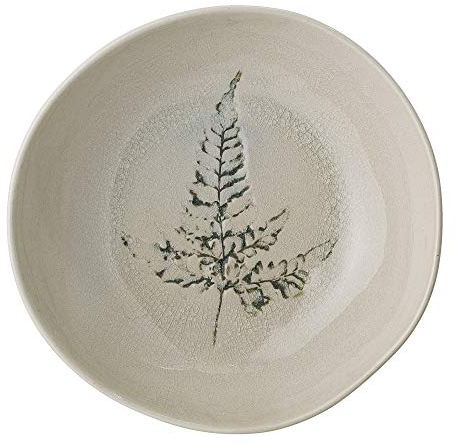 Bloomingville Suppenteller Bea, natur, Keramik, 21 centimeters, Creme