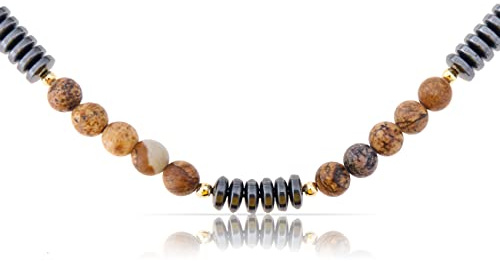 Made by Nami Surfer Halskette mit Kokosnuss Perlen - Herren Surfer-Kette Holz-Perlen - Handmade Strand-Schmuck - Wasserfest