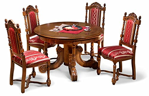 SIMEX Furniture - Cristina Collection - Rauter Ausziehtisch - Massivholz - Möbel aus Buchenholz, naturbraun - Wohnzimmer