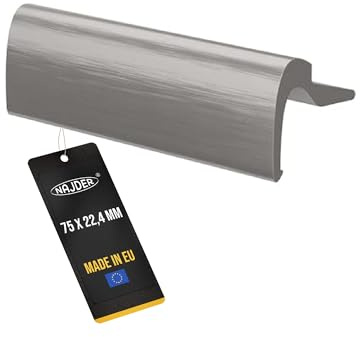 Balkonfenstergriff, Balkontürgriff, Schiebetürgriff, Terrassentürgriff, Außen, für Türen und Fenster, Aluminium, Korrosionsbeständig, Premium Qualität (Farbe: INOX)