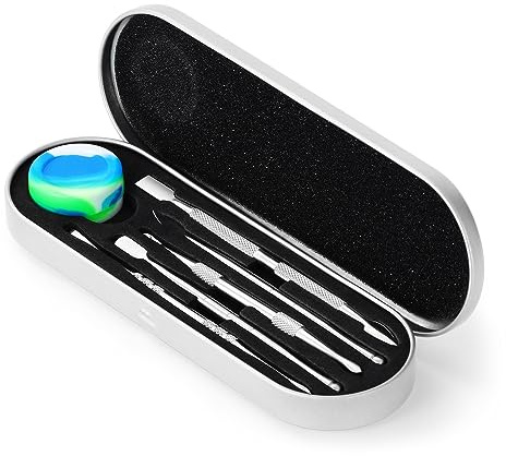 Coolty 6 Stück Ton-Wachs-Schnitzwerkzeug, Modellierwerkzeug Doppelseitiges Edelstahl Werkzeug-Kit, Spachtel Meißel Carver Set für Bildhauerei, Detaillierung, Töpferschnitzen (Silber)