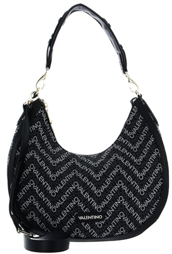 VALENTINO Damen Blizzard Schultertasche, Schwarz/Mehrfarbig