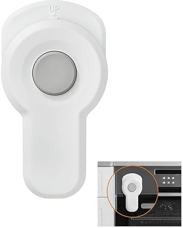RecDec Ofenschloss, Kindersicherung, Herdtür-Proofing, Schalterknopf mit selbstklebendem Aufkleber für Küche, Kinder, Kleinkinder, Baby, sicherer Schutz