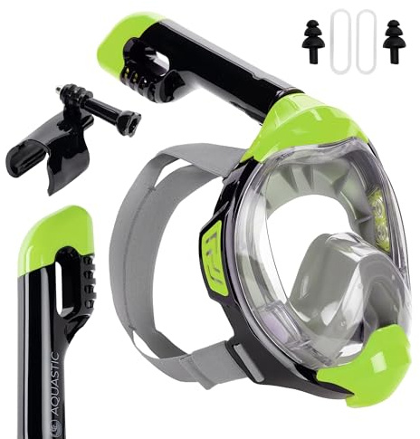 AQUASTIC Unisex – Erwachsene Kai Schnorchelmaske