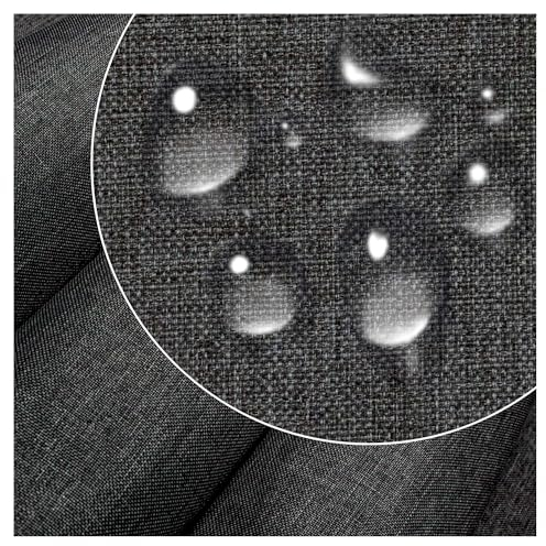 DreamRoots Segeltuch Wasserdicht - Polsterstoff Meterware Flachsimitation 160 cm breit - Wasserabweisender Stoff 220 g/m2 600D - Markisenstoff Wasserdicht Meterware Star Dust 1M