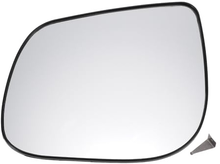 A ABSOPRO Specchio Retrovisore Laterale Sinistro per Kia Picanto 12-20 1pc | Bianco, Vetro Reale, Non Riscaldato, Convesso, Con Piastra Di Supporto, Regolazione Elettrica, 17.5cm, OE 876111Y000