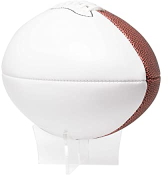 Murray Sporting Goods Autogramm-Fußball mit Ständer, zwei weiße Paneele, Signatur-Ready-Display, Pokal, signierbar, reguläre Größe, volle Größe 30,5 cm (12 Zoll) 3,0