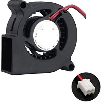 Centrifugalluftfläkt, golvfläkt, Kylning Turbo Fläkt Luftfläkt Adapter Radial Turbo Kylare 3D skrivardelar 5020 5V 12V 24V för torkning av golv, matta, hall eller garage(5V XH2.54 2PIN)