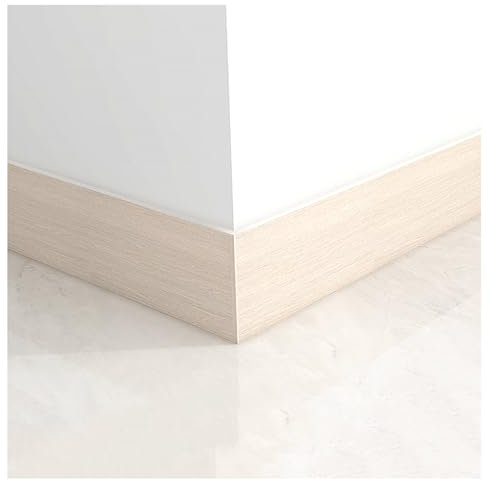 JIEYUZYUO Selbstklebende Pvc-Grundlinie Für Fußleisten, Wandaufkleber Für Fensterbank, Türrahmen, Dekorative Taillenlinie, Länge 10 M/Off White Birch