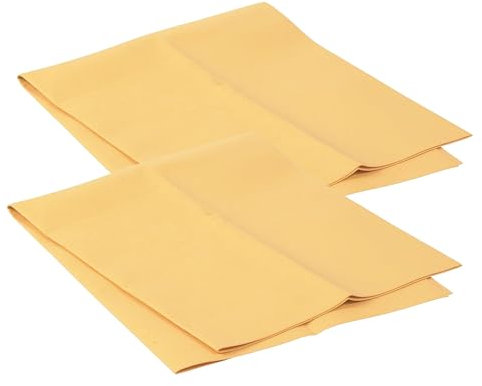 Tek Automotive Budget Economy Range - Confezione doppia in camoscio sintetico, 46 x 38 cm, asciugatura rapida, lavabile in lavatrice, ideale per kit di pulizia auto e kit di lavaggio auto