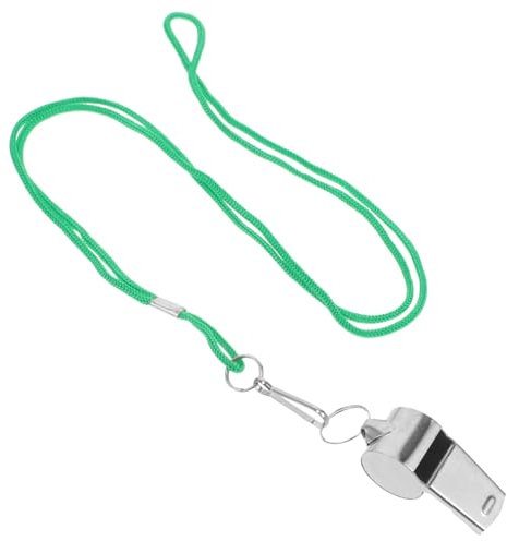 Yardwe Metallpfeife Fußballpfeife Mit Lanyard Edelstahl Outdoor Pfeife Laute Schiedsrichterpfeife Für Sport Und Notfälle Reise Und Wanderpfeife Für Fußball Und Hundetraining