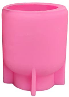 Molde de silicona para maceta, grande, redondo, para suculentas, para decoración de oficina, hogar, jarrón, molde de fundición de resina