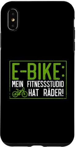 E-Bike Mein Fitnessstudio Hat Räder Akku Fahrrad Hülle für iPhone XS Max