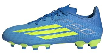adidas Unisex - Bambini e Ragazzi F50 League Multi Ground Football Boots Kids, Lucid Ray Blue/Team Solar Yellow 2/Lucid Aquamarine, 35 1/2 EU