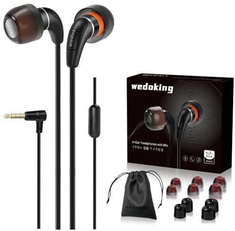 wedoking Écouteurs de sommeil filaires, doux et légers avec micro, anti-bruit, 3,5 mm, bouchons d'oreilles confortables pour les personnes dormant sur le côté, les ronflements, l'insomnie, la