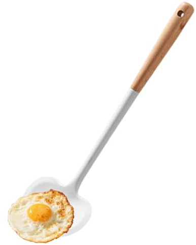 Kitchen Spatula, Turner Spatula, Long Handle Flipper, Nonstick-Safe Utensil, Heat-Resistant Cooking Tool for Egg, Pancake, Fish, Meat, Burger, Pots, Pans, Grill, Baking, Frying, Cookware