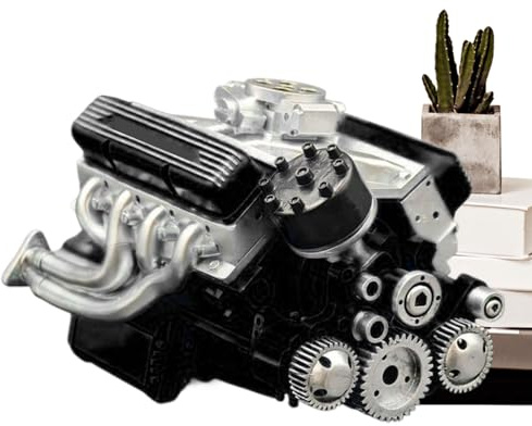 Modello Motore - Modello Scientifico Motore Auto V8 da Costruire | Kit Educativo per Adulti STEM Ingegneria Meccanica | Mini Motorê a Scoppio OHV Collezione Didattica Esperimenti Tecnici