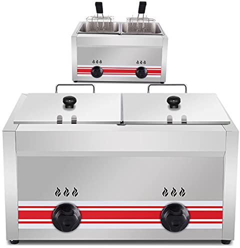 Friggitrice Commerciale Doppio Serbatoio Cestini In Acciaio Inox Ristorante Cucina Casa Cucina Multifunzione