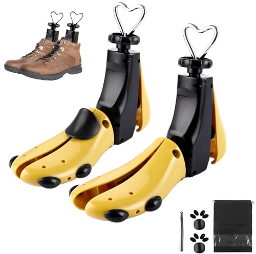 APACALI 2 Stück Schuhspanner, Schuhspanner fur Damen und Herren, 4-Wege Shoe Stretcher, Schuhweiter, Schuhe dehnen, Stiefeldehner zum weiten plus Schuhlöffel