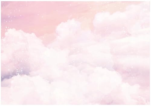WallArena Vlies Fototapete, Wolken, 400x280cm | Fototapeten - Tapeten - für Wohnzimmer Schlafzimmer - Vliestapete Wandtapete Tapete 3D Effekt- inkl. Kleister