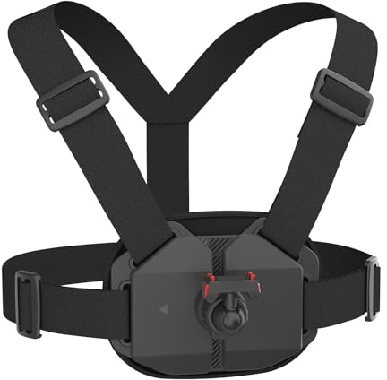 NEOSOU POV Chest Strap Mount for Insta360 X5 Ace Pro 2 Accessories, Wearable Harness with Magnetic Mount Quick Release Adapter Base for Insta 360 Ace Pro Body Holder Attachment Mounting