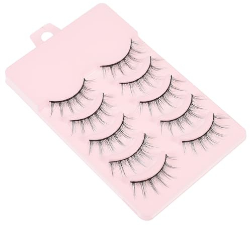 Ciieeo Pestañas Postizas 3d Reutilizables 5 Pares de Pestañas Artificiales de Volumen Grueso Multicapa Efecto Natural para Maquillaje y Realce de Ojos