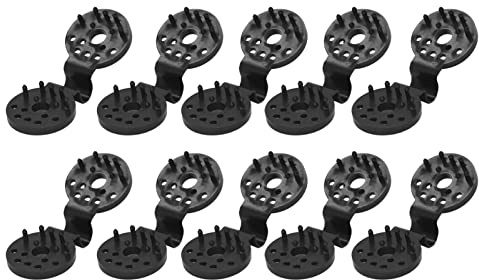 Generic Clips en Plastique pour Tissu D'ombrage Robuste, 100 Pièces, pour Filet de Jardin et Bâches, Clips de Serre ABS (BLACK)