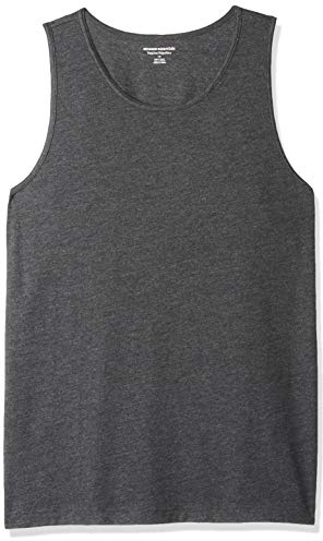 Amazon Essentials Men's Linne normal passform, Kolsvart ljung, XL