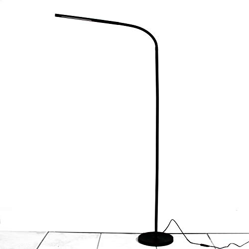 LIGHTEU, Lampadaire LED 6W interrupteur à capteur tactile - Lampadaire LED - Style simple et moderne - Gradation continue - Bras réglable pour canapé/bureau, salon, chambre à coucher
