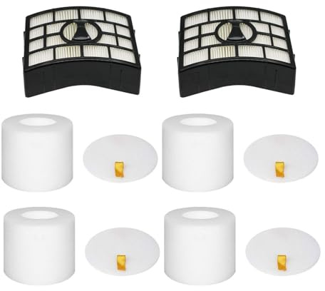 Hechuang NV752, AZ1002 Filters for Shark Rotator APEX DuoClean Powered Lift-Away Vacuum AZ1002, NV650, NV651, NV652, NV750, NV751, NV752, NV753, AX950, AX951, Replacement Part XFF650 & XHF650