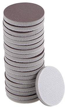 sourcing map 20 Stück Schleifpapier Klett Schleifscheibe Schleifschwamm Nass/Trocken für Auto Holz Trockenbau Metall Braun Korund 800-1000 Körnung 2 Zoll