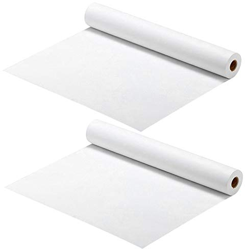 TOYANDONA 2 Stück Weiße Papierrolle für Kinder Staffelei Zeichnung Aquarell Papier DIY Malerei Kunsthandwerk Projekte 45Cm X 5M