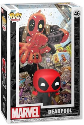 Figurine Funko Pop Comic Cover Marvel Deadpool in Black Suit