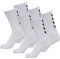 hummel Calcetines deportivos Fundamental para hombre, ideales para deporte y uso diario, gestión de la humedad, soporte para el arco del pie, 6 pares de calcetines, Blanco (9001), 38-42