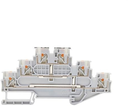 PT1.5-3L-PV 5 pezzi collegamento equipotenziale morsettiera su guida Din a 3 livelli 500 V 1,5 mm² PT1.5-3L-PV connettore elettrico push-in