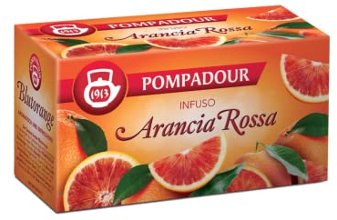 Pompadour® | Infuso Arancia Rossa Senza Caffeina | Tisana Frutta Arancia - 20 Filtri (60 Gr)