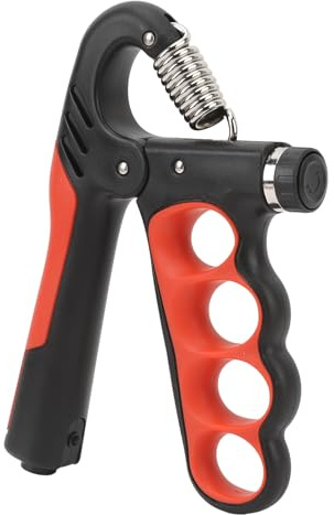 CHICIRIS Einstellbarer Griffverstärker, Professioneller Handtrainer mit Einer Stärke von 11,0 Bis 220,5 Pfund für Musiker und Sportler, PP-Stahlmaterial (Rot)