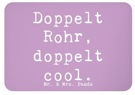 Mr. & Mrs. Panda Magnet Spruch Fagott Doppelt, Kühlschrankmagnet, Lernen, Musik, Holzblasinstrument, Fridge, whiteboardmagnet, zettelhalter, Doppelrohrblattinstrument, Rohr, Klassische
