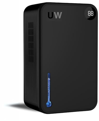 Deshumidificador UW Smart RX02 - Deshumidificadores de Humedad Silencioso y Eléctrico, Antihumedad Armarios, Modo Noche, Deshumidificador para Interiores de 15 a 35 m2, Antihumedad para el Hogar