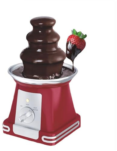 KANLVU Startseite Mini 3-Schicht Schokoladenbrunnen DIY Schokoladenfondue-Set Geschmolzene Für Einfaches Dippen Von Leckereien Schokobrunnen